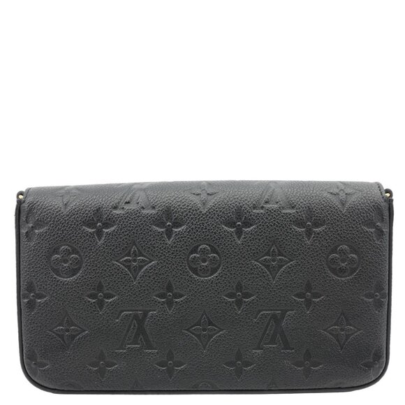 Louis Vuitton Felicie Pochette Monogram Empreinte Crossbody Bag Black - Picture 5 of 14